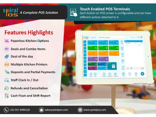 Restaurant Point of Sale Software-Touch Based POS-Spiral POS